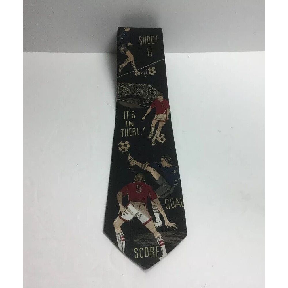 AMERICAN‎ SPORTS Soccer Football Sports Novelty Neck Tie Necktie 57" x 4"